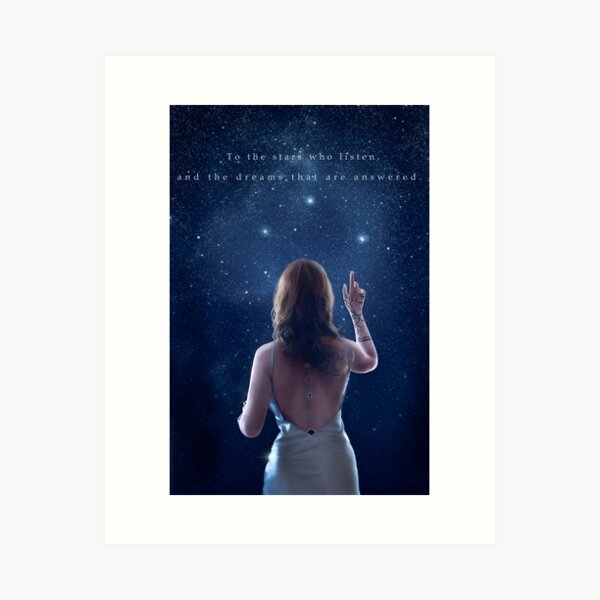 Aperçu de l'œuvre Feyre Archeron – Citation de Night Court Sky Art Print" créée et vendue par Elbalcreates.