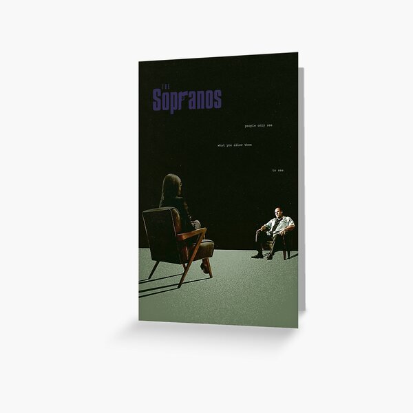 Item preview, “La gente solo ve lo que les permites ver” – Terapia del Dr. Melfi y Tony Soprano designed and sold by guidogokraw.