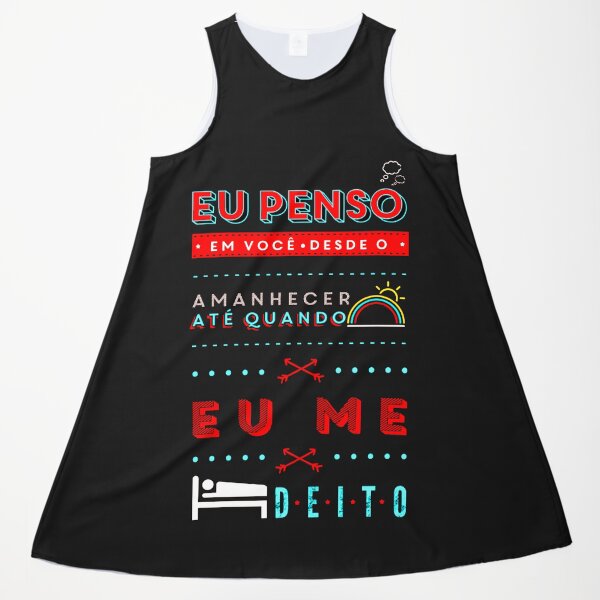 Item preview, Eu penso em você from amanhecer até quando eu me deito, Camisetas funny in love designed and sold by V&R Macedo.