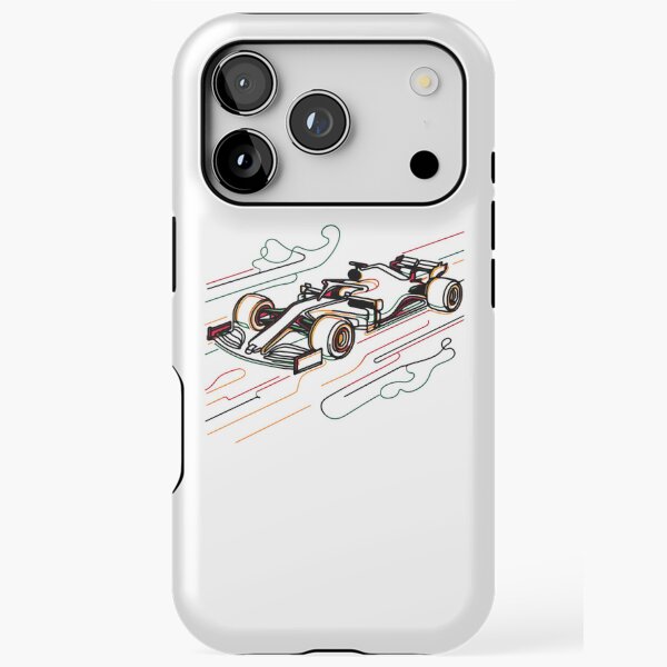 Artikelvorschau, Neon Formel 1 Auto – Farbenfrohes Line Art Renndesign entworfen und verkauft von Color-Made.