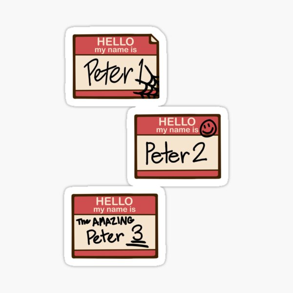 Item preview, Etiquetas con nombre de Peter - No Way Home designed and sold by cjane_creates.