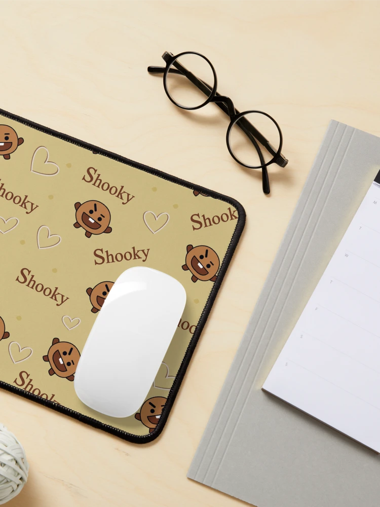 Thumbnail 3 of 5, Mouse Pad, Bt21 "Shooky" Fabric design designed and sold by Nana-sNook.