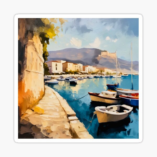 Artikelvorschau, Hafen von Nafplio entworfen und verkauft von Island Art Studios.