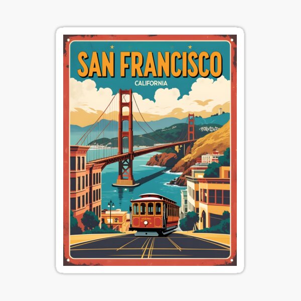 Item preview, Diseño vintage de San Francisco, California designed and sold by GoodOldVintage.