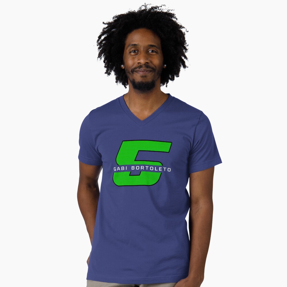 Vista previa del artículo con la obra «Camiseta de cuello en V», diseñado y vendido por Studio F1Grid.