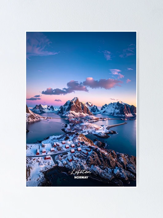 Thumbnail 1 of 3, Poster, Lofoten designed and sold by BoKev.
