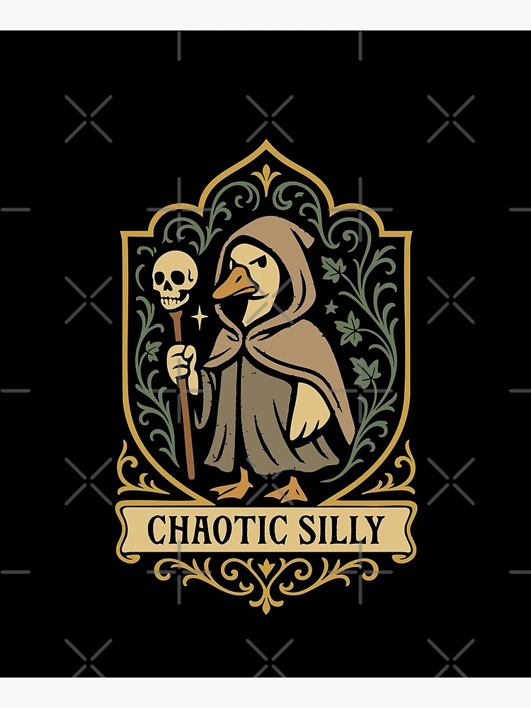Thumbnail 6 of 6, Apron, Chaotic Silly Alignment Funny Silly Goose designed and sold by pixeptional.