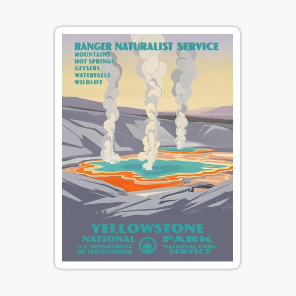 Aperçu de l'œuvre le parc national de Yellowstone créée et vendue par Backyard Adventures.