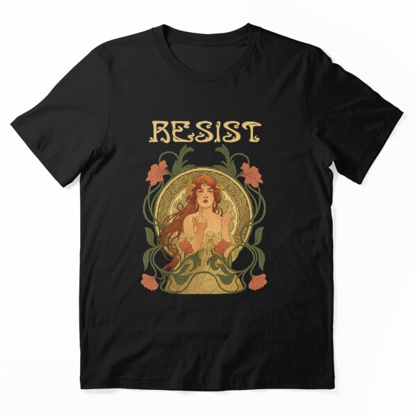 Item preview, Resiste Art Nouveau Mucha Anti-Trump Mujeres Feministas Resiste designed and sold by will freed18.