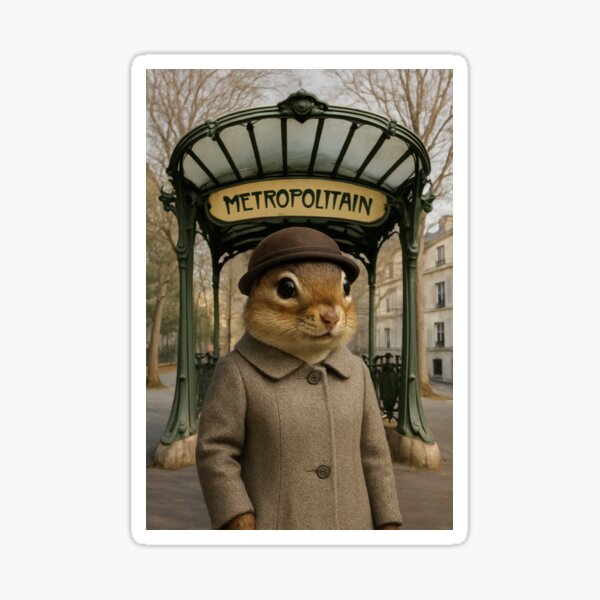 Aperçu de l'œuvre Un tamia à Paris créée et vendue par Tridentulus.