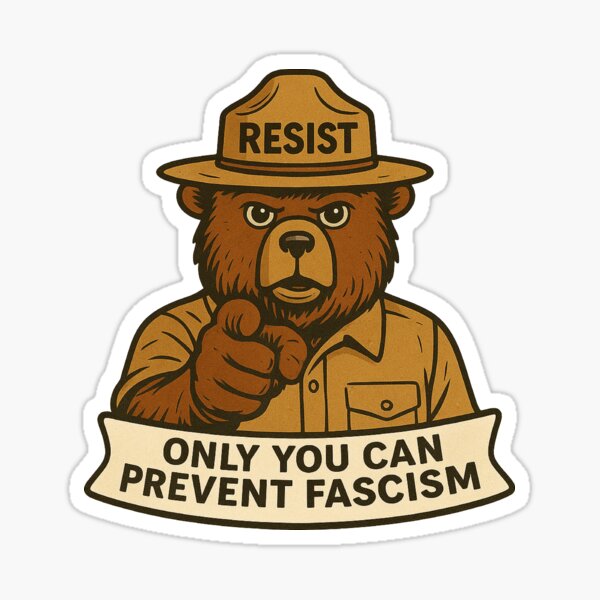 Artikelvorschau, Smokey The Bear – nur Sie können den Faschismus verhindern entworfen und verkauft von Metro Bionic.