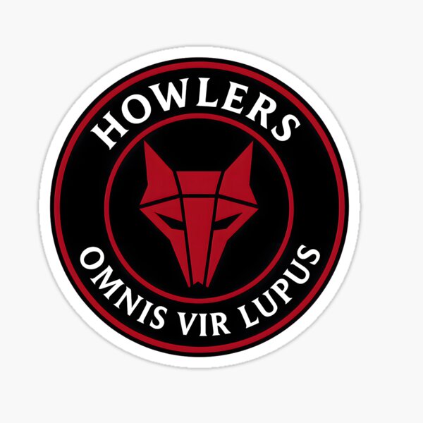 Item preview, Emblema de los Aulladores Rojos Ascendentes – Omnis Vir Lupus designed and sold by Viperzx.