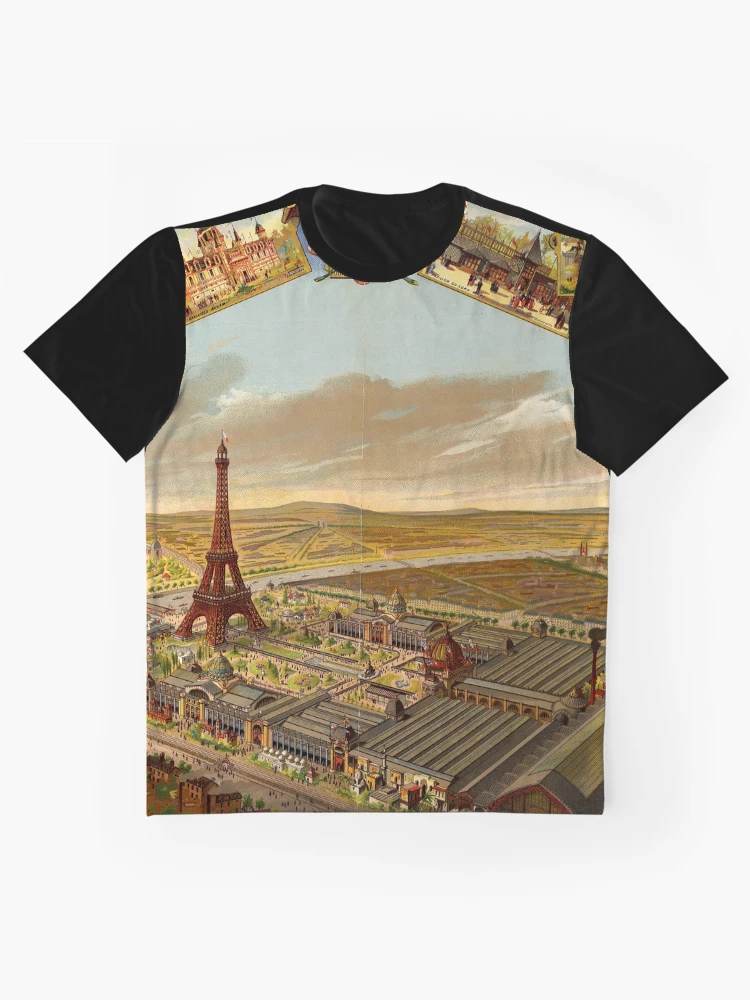Imagen 1 de 4, Camiseta gráfica con la obra Exposición UIuniverselle París 1889, diseñada y vendida por dead82.