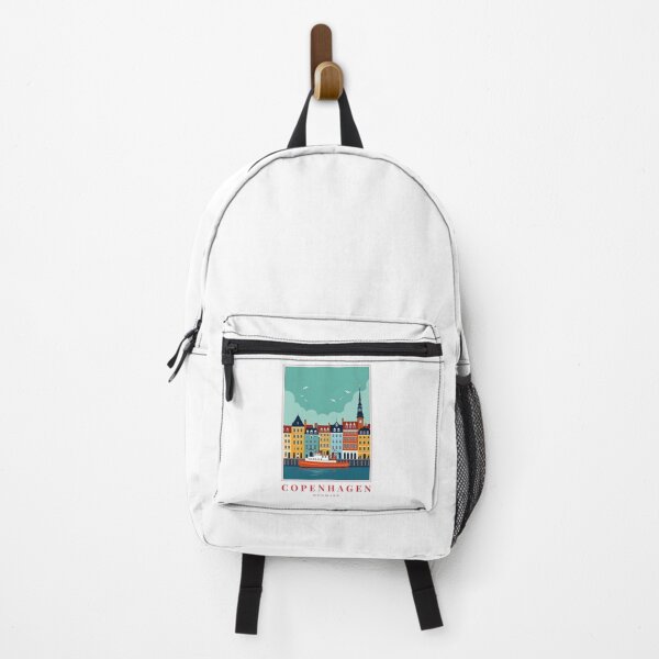 Item preview, Copenhagen Denmark Illustration – Colorful Canals & Scandinavian Elegance designed and sold by MapMyMiles.
