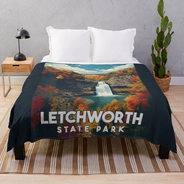 Item preview, A Vintage Illustration of Letchworth State Park designed and sold by GoodOldVintage.