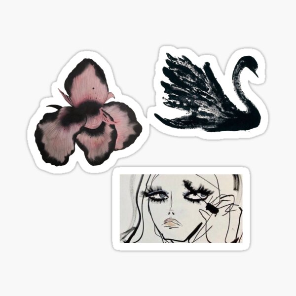 Artikelvorschau, Geheimnisvolles, dunkles, feminines Stickerpaket entworfen und verkauft von archangel888.