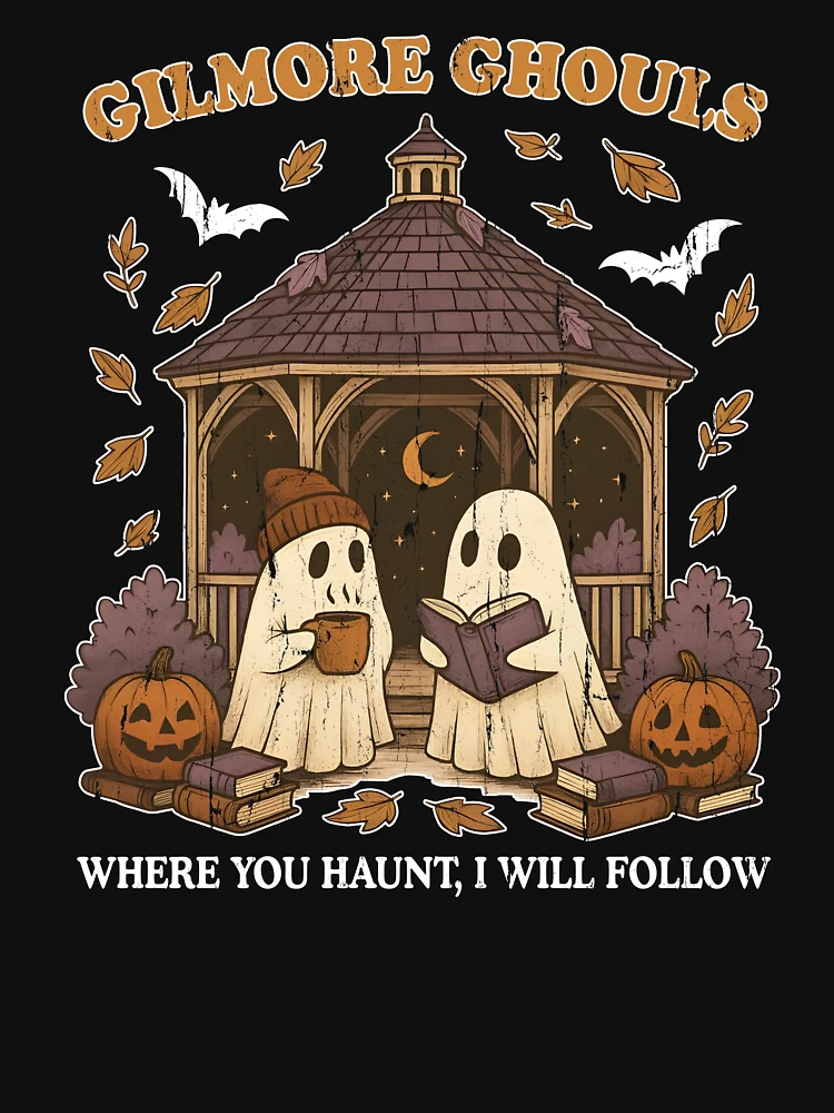 Aperçu 7 sur 7. T-shirt essentiel avec l'œuvre Gilmore Ghouls Où que tu hantes, je te suivrai créée et vendue par cielpoligon.