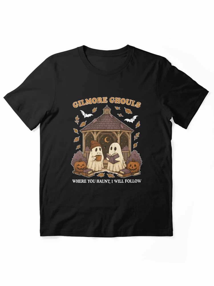 Aperçu 1 sur 7. T-shirt essentiel avec l'œuvre Gilmore Ghouls Où que tu hantes, je te suivrai créée et vendue par cielpoligon.