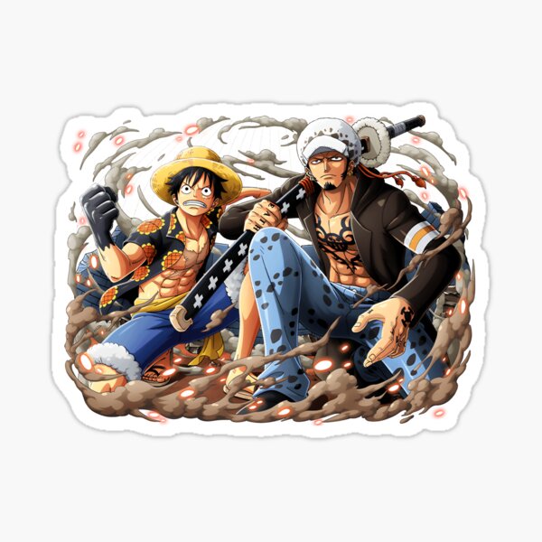 Item preview, One Piece Luffy y Law designed and sold by JuanitoCarteras.