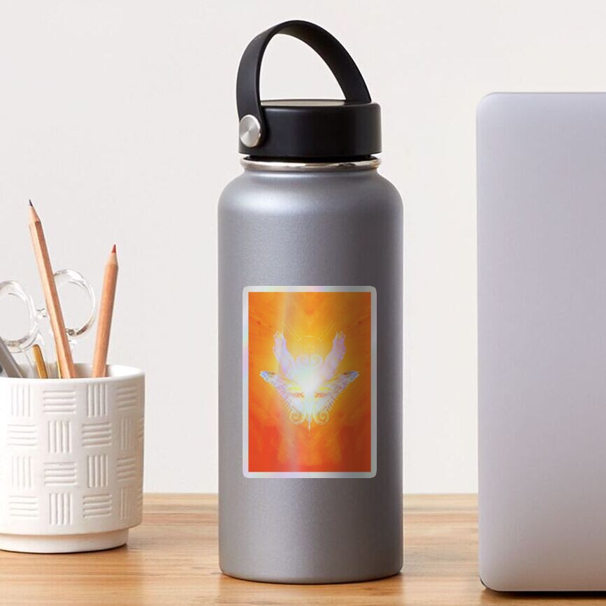 Vista previa del artículo con la obra «Pegatina holográfica», diseñado y vendido por Jezhawk.