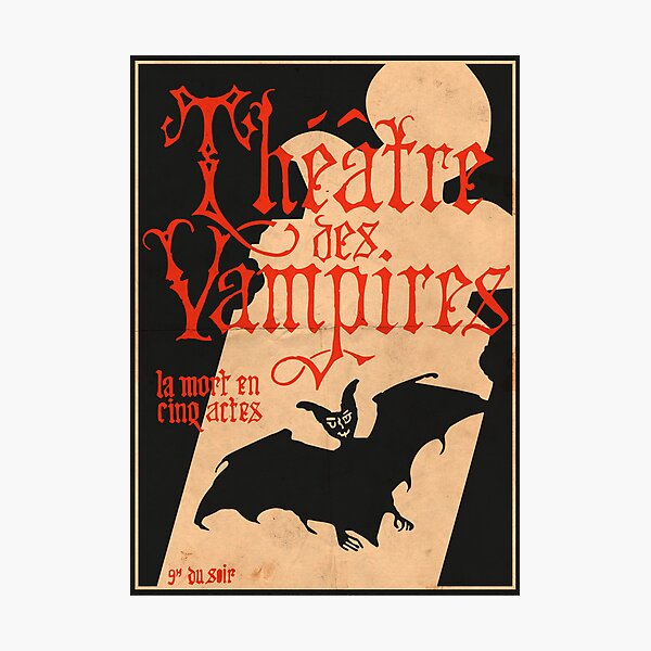 Item preview, Théâtre des Vampires Póster | Entrevista con el vampiro Fanart designed and sold by honey-bloom.