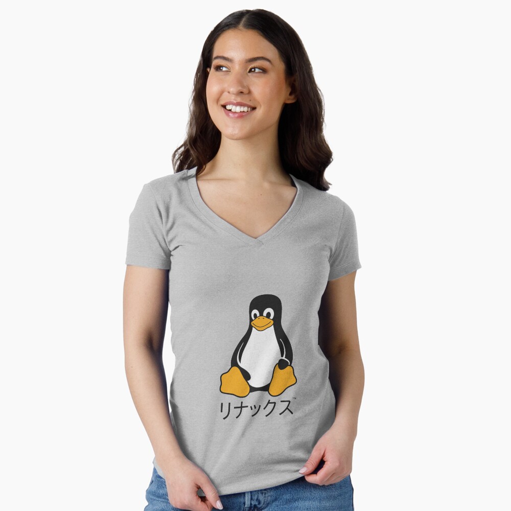 Vista previa del artículo con la obra «Camiseta entallada de cuello en V», diseñado y vendido por kaixiin.