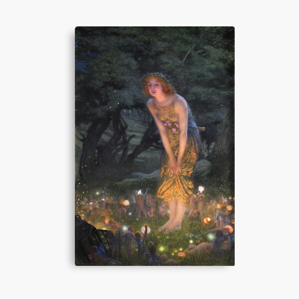 Aperçu de l'œuvre La veille de la Saint-Jean - Edward Robert Hughes créée et vendue par forgottenbeauty.