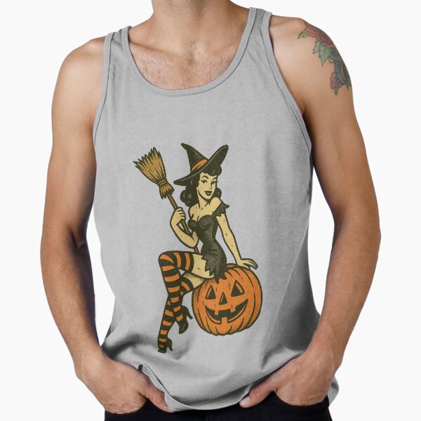 Item preview, Pin-up de bruja de Halloween designed and sold by FrictionMaxxing.