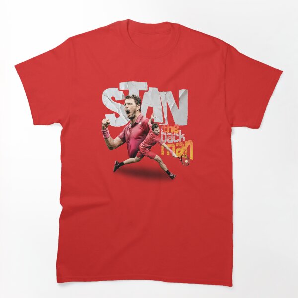 Item preview, Stan the Man – Camiseta minimalista de tenis, diseño inspirado en el potente revés a una mano designed and sold by A Film I Once Saw.