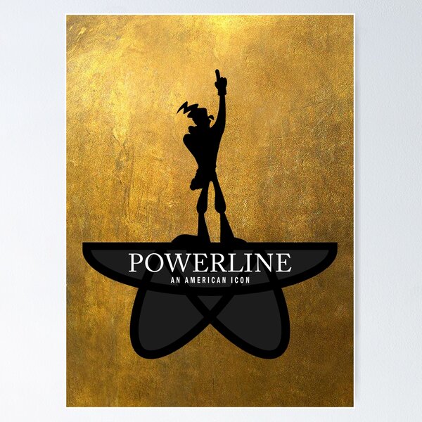 Item preview, Powerline - Un icono estadounidense designed and sold by MrPieCrust.