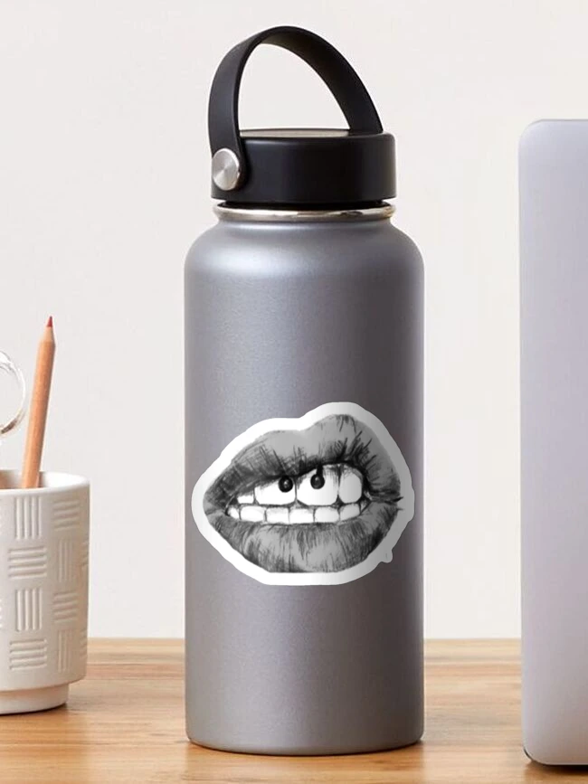 Thumbnail 1 of 3, Sticker, Pierced Lips designed and sold by ariahgraphics.