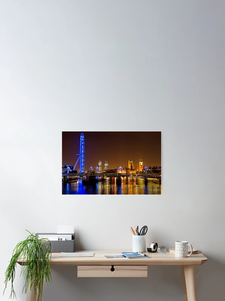 Thumbnail 2 of 3, Poster, London Eye designed and sold by jimmyeao.