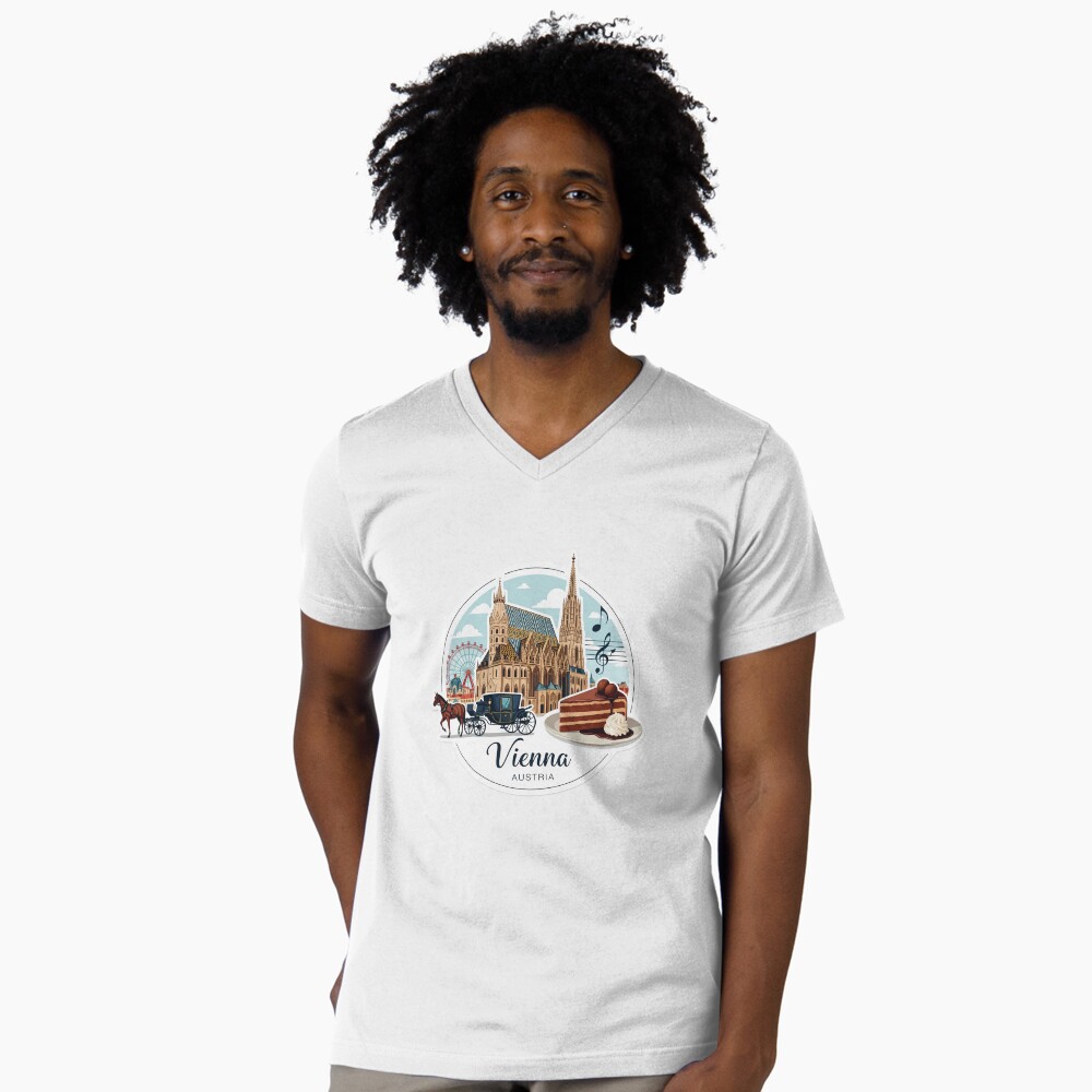 Artikel-Vorschau von T-Shirt mit V-Ausschnitt, designt und verkauft von Ambroa Stuff.