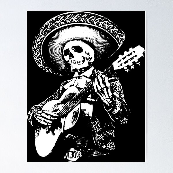 Artikelvorschau, MARIACHI-TOTENKOPF MEXIKANISCHE MUSIK entworfen und verkauft von ROJOCELESTEMX.