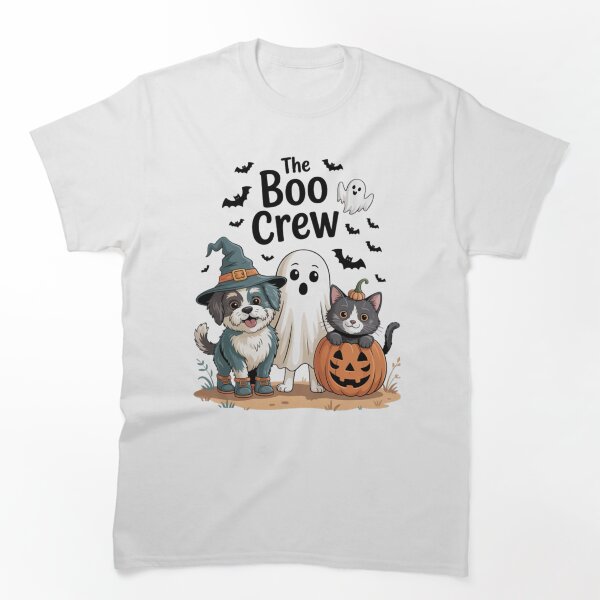 Aperçu de l'œuvre Chien et chat d'Halloween, animal de compagnie mignon fantôme de sorcière créée et vendue par Vastingan.
