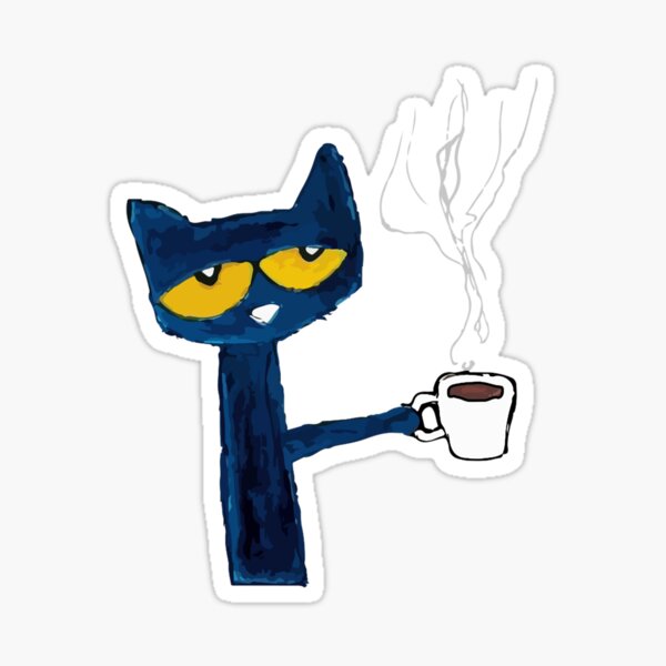 Aperçu de l'œuvre funny black cat drink coffee Classic T-Shirt créée et vendue par juliett3dana.