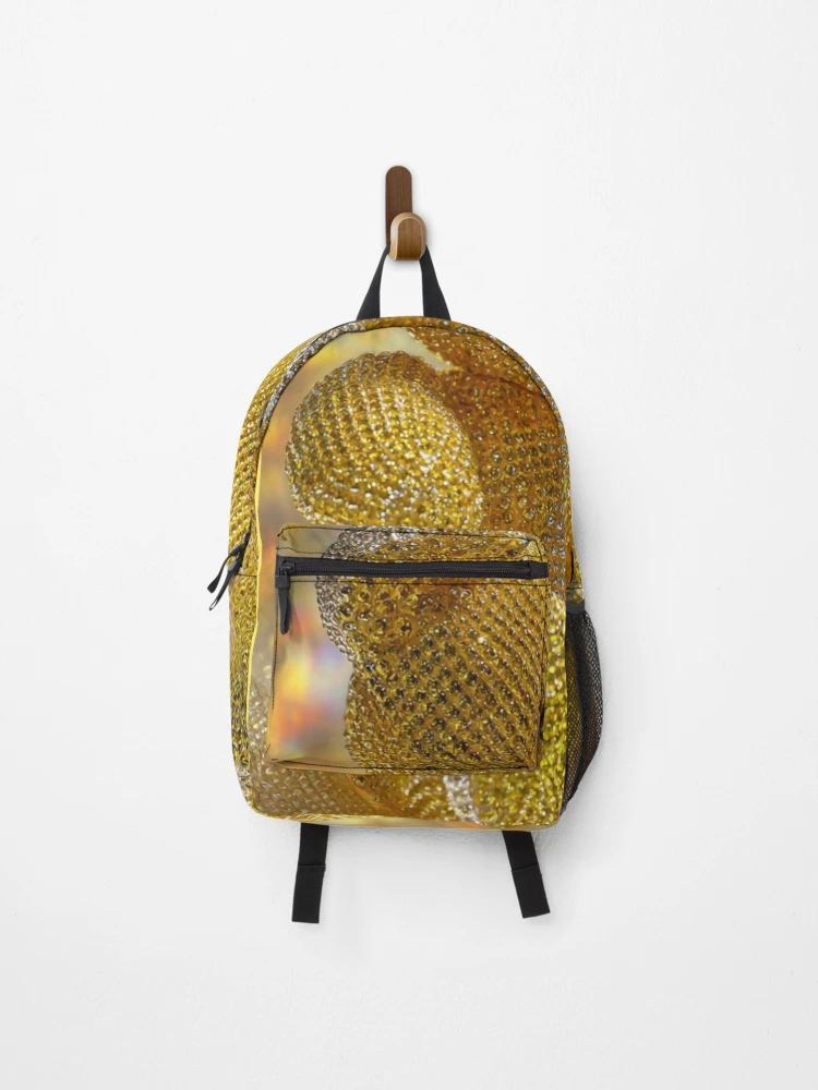 Thumbnail 1 of 3, Backpack, Gemstone Yellow Teddy Bear Digital Art designed and sold by AngelHomes1.