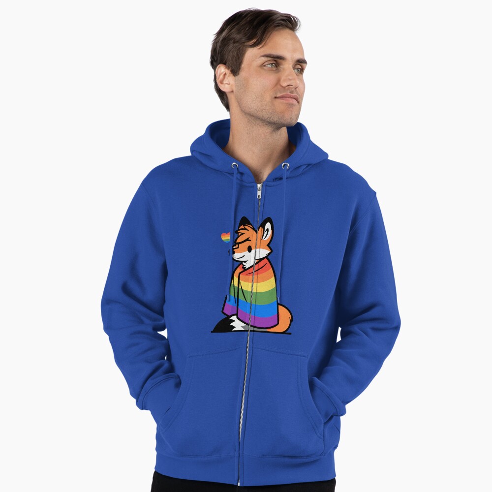 Aperçu de l'œuvre Veste zippée à capuche créée et vendue par BlueBullBazaar.
