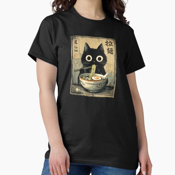 Artikelvorschau, Kawaii Ramen Katze Retro japanische Nudeln Kunstwerk entworfen und verkauft von cawtoon.