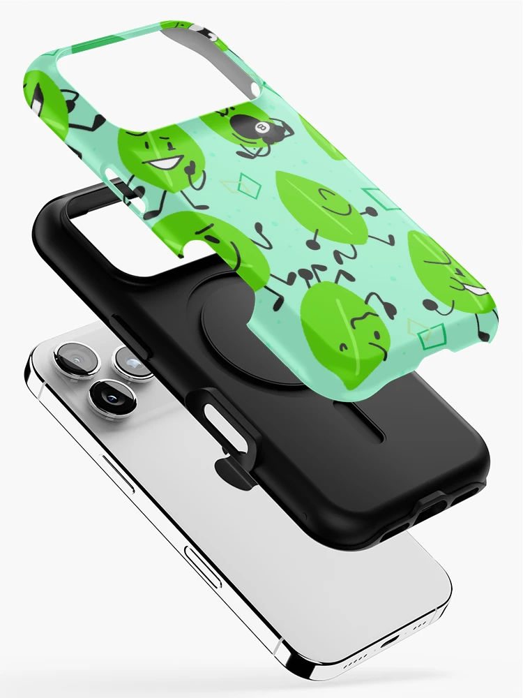 Thumbnail 2 of 4, iPhone Case, BFDI Leafy pattern designed and sold by Pixiefunpup.