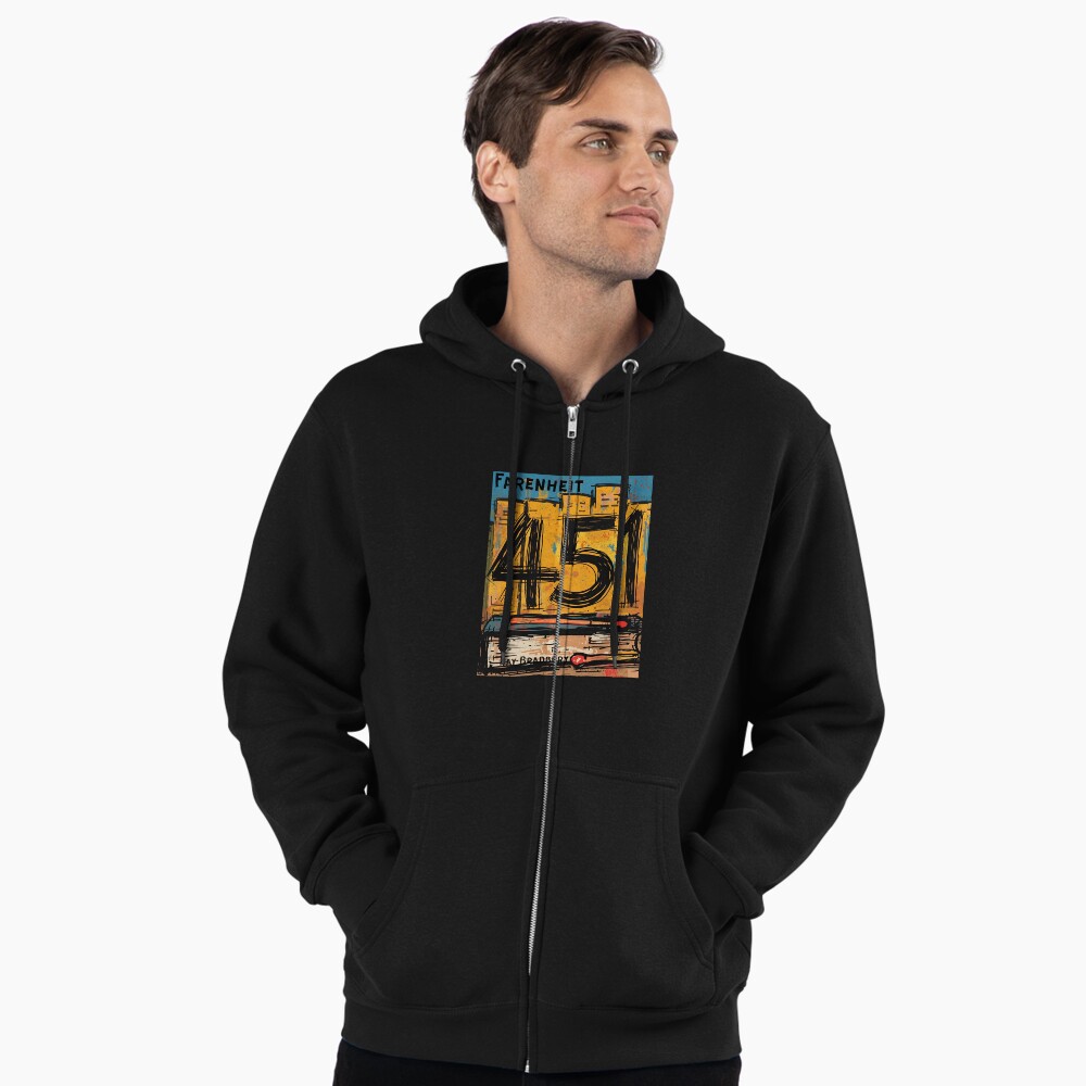 Vista previa del artículo con la obra «Sudadera con capucha y cremallera», diseñado y vendido por Filologica.