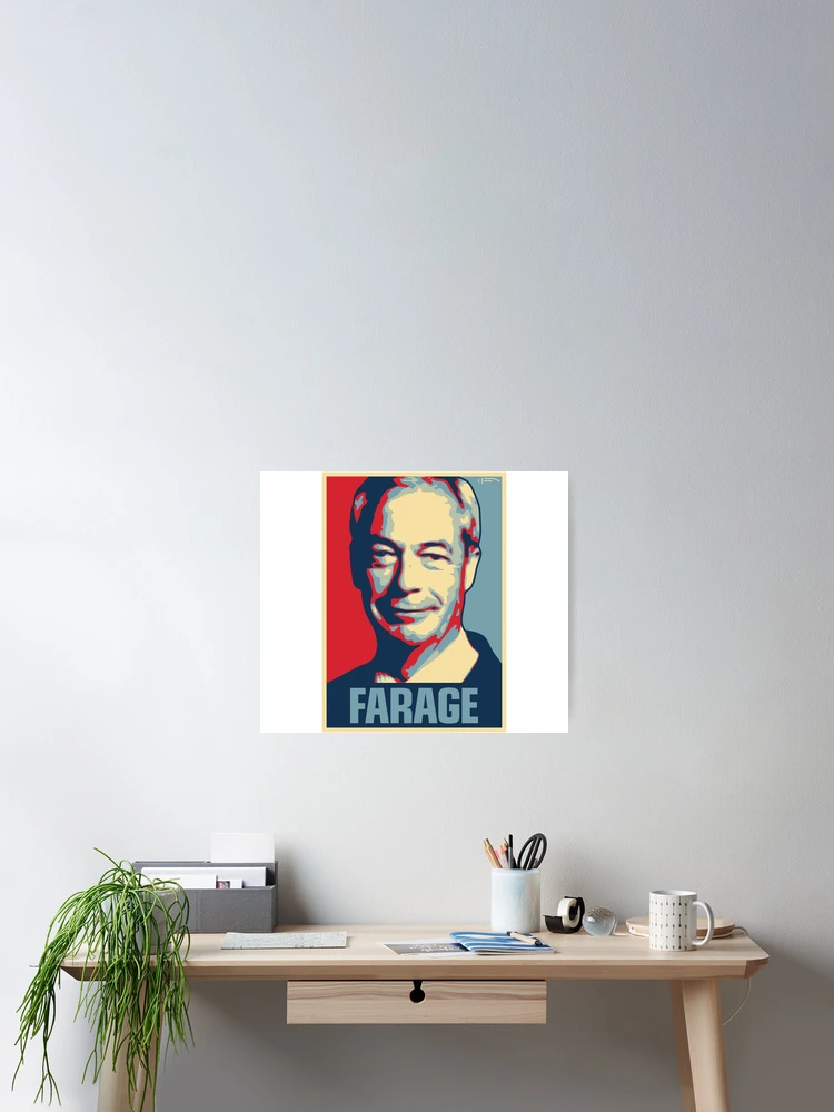 Imagen 2 de 3, Póster con la obra Farage, diseñada y vendida por DFA.