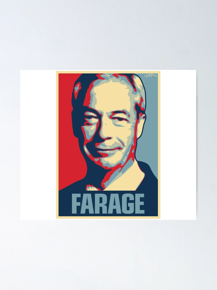 Imagen 1 de 3, Póster con la obra Farage, diseñada y vendida por DFA.