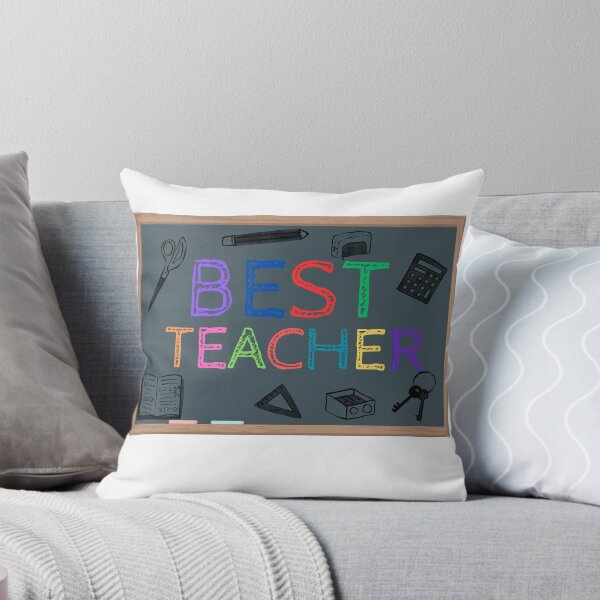 Item preview, Best Teacher chalkboard colorful designed and sold by Designovas.