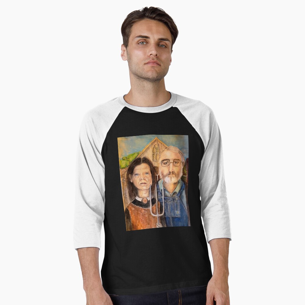 Aperçu de l'œuvre T-shirt baseball manches ¾ créée et vendue par Zuckmonster.