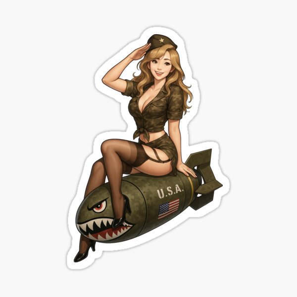 Aperçu de l'œuvre Bomber Girl – Une beauté avec une explosion de style créée et vendue par RAWLIFEGRAPHIC.