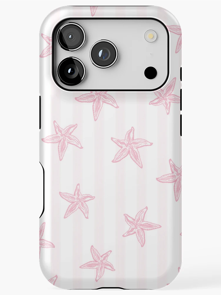 Thumbnail 1 of 4, iPhone Case, Preppy Pink Starfish designed and sold by TheSmartyArty.