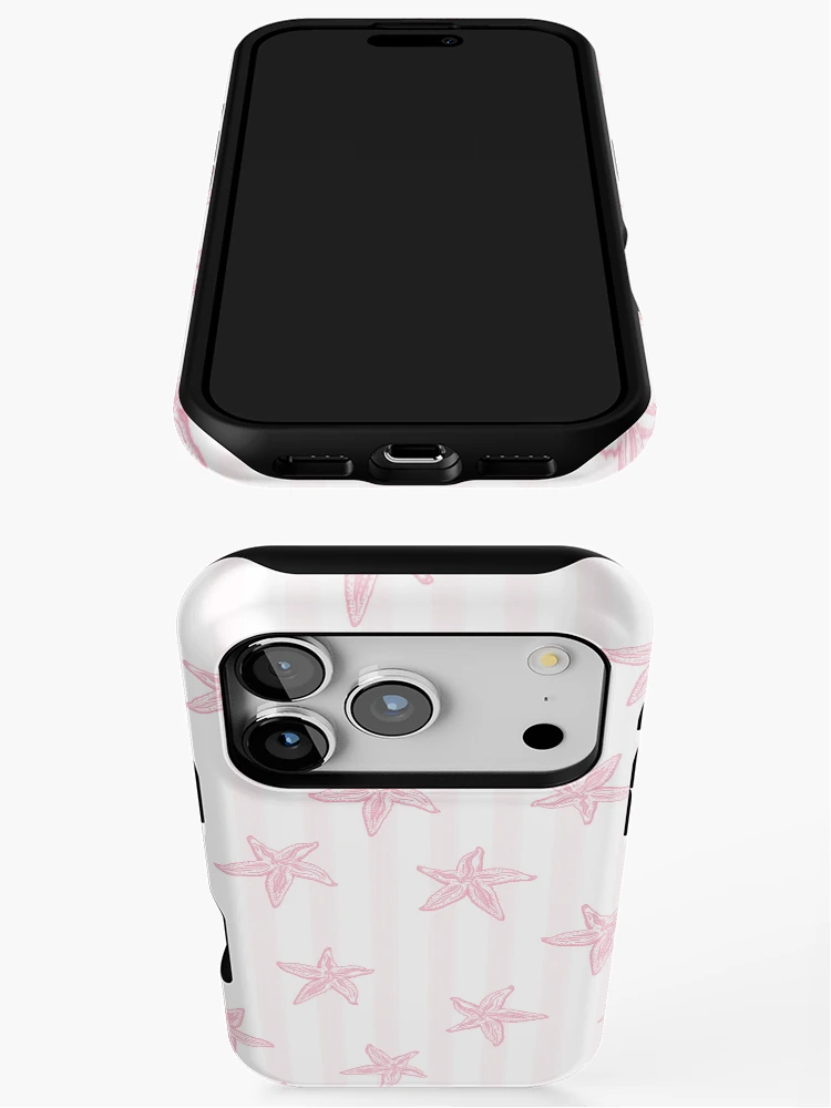 Thumbnail 3 of 4, iPhone Case, Preppy Pink Starfish designed and sold by TheSmartyArty.