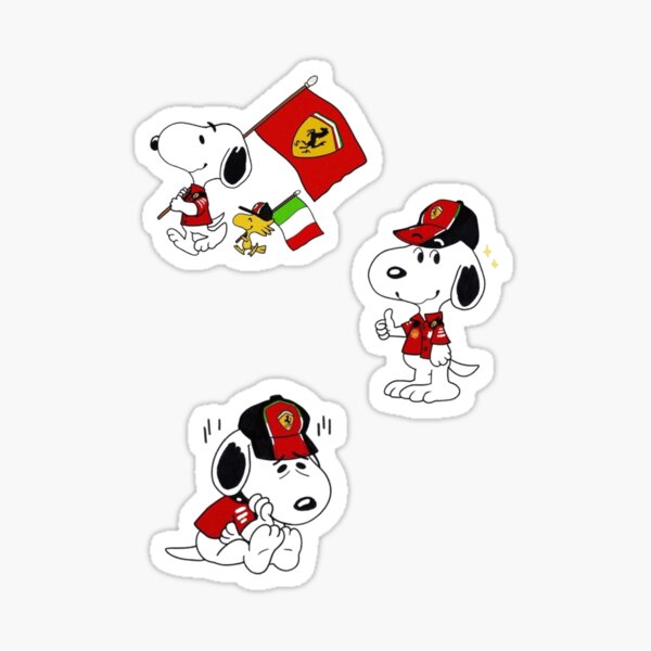 Artikelvorschau, Snoopy Tifosi I Ferrari entworfen und verkauft von artbystephm.