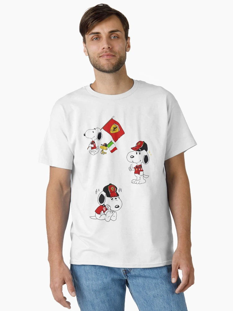 Thumbnail 2 von 7, Classic T-Shirt, Snoopy Tifosi I Ferrari designt und verkauft von artbystephm.